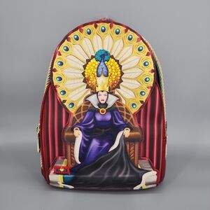 NWT Loungefly Disney Snow White Evil Queen Throne Mini Backpack